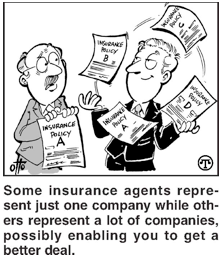 different kinds of insurance agents and brokers